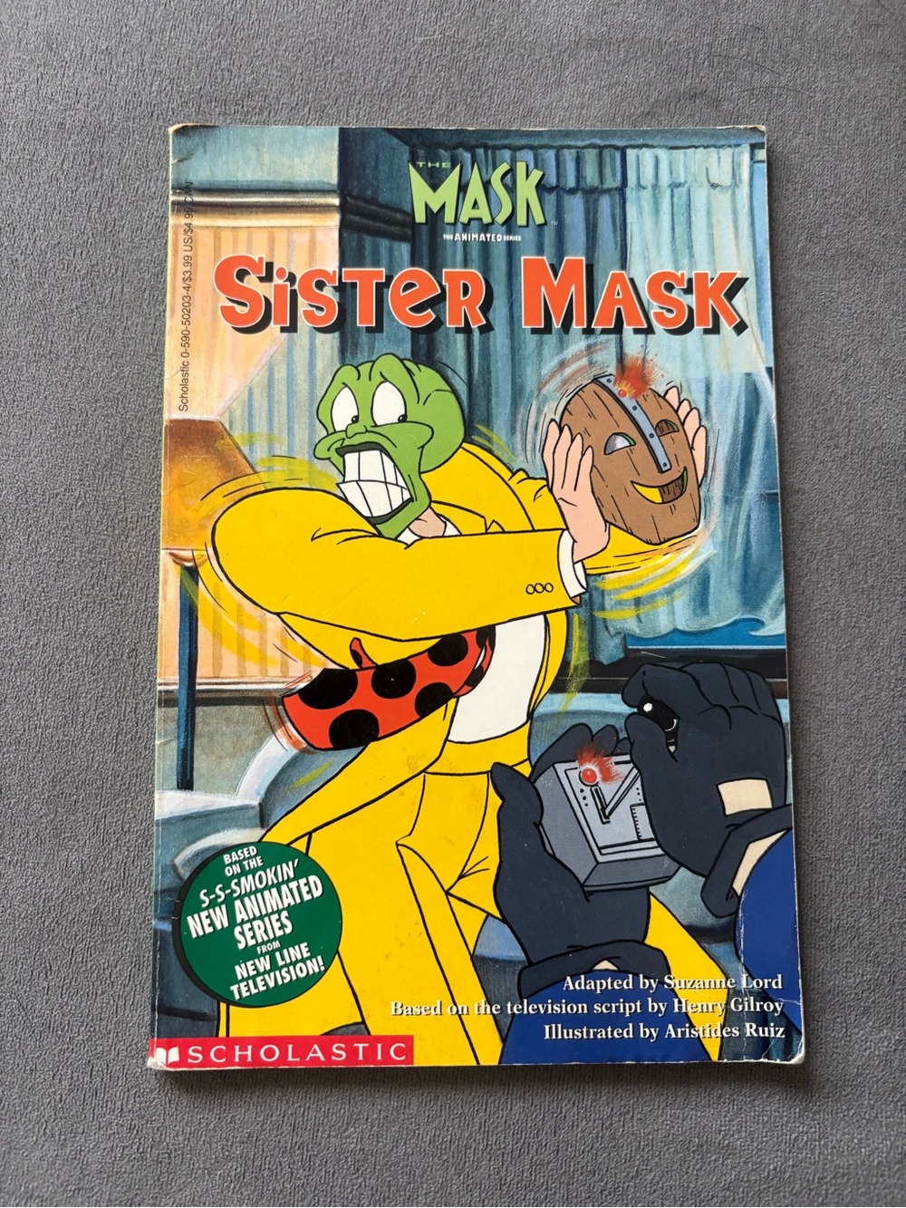 Vintage Sister Mask Animated Series Scholastic Book The Mask Jim Carrey